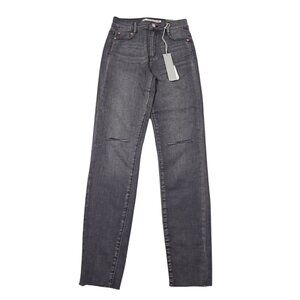 Tractr Ultra High Rise Skinny Jeans in Grey